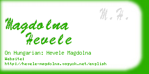 magdolna hevele business card